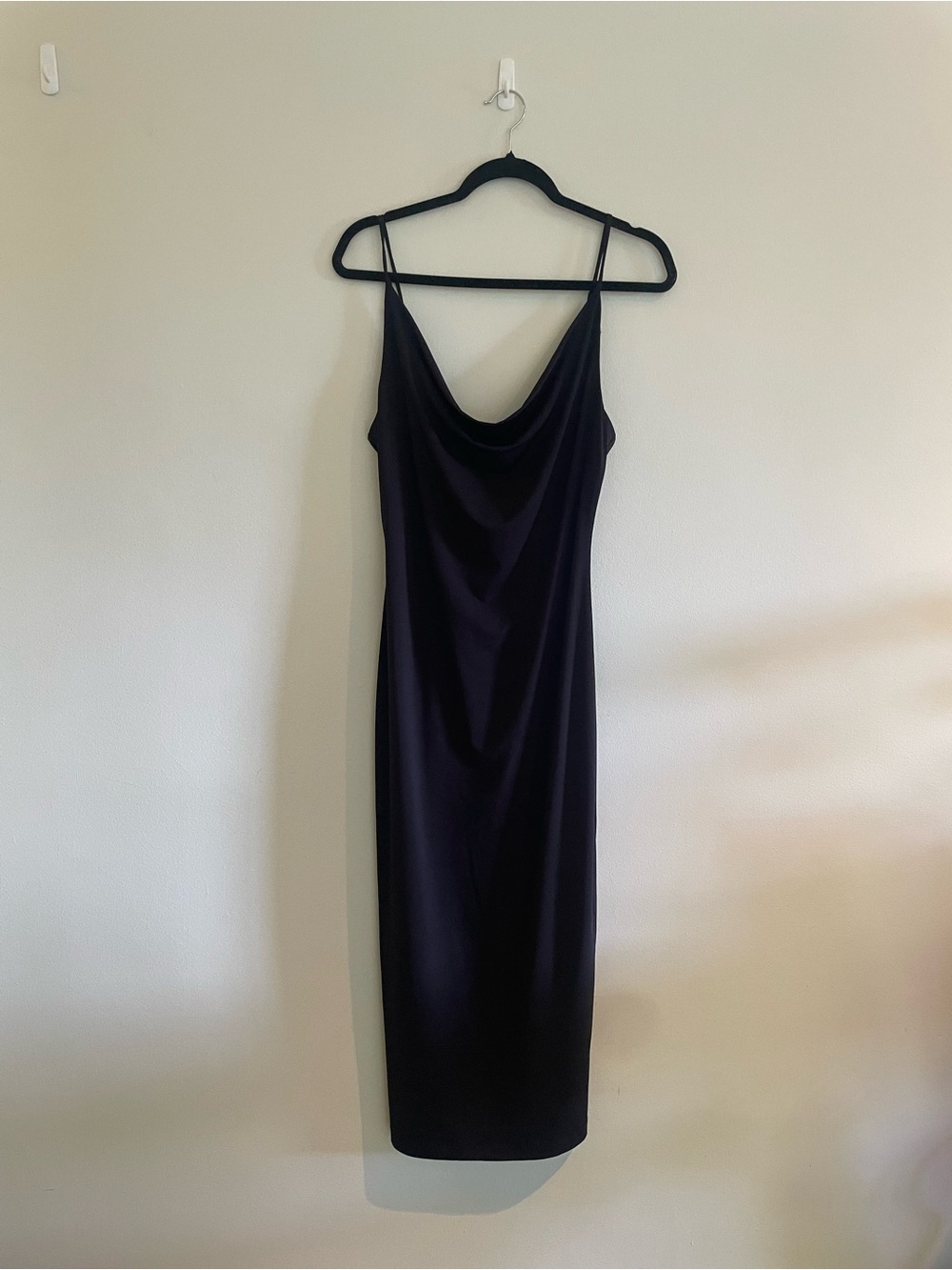 Cowl Neck Slip Midi Dress